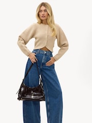 LOAVIES Cream Winter Wonderscape Cardigan - Image 4 of 5