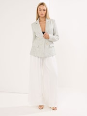 Star by Julien MacDonald Checked Boucle Blazer - Imagen 2 de 5
