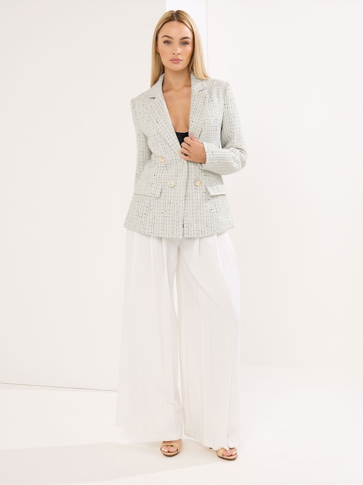 Star by Julien MacDonald Checked Boucle Blazer - Imagen 2 de 5