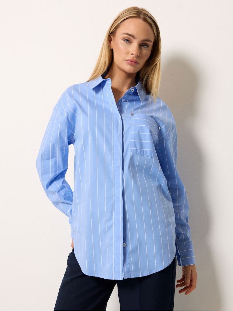 Star by Julien MacDonald Blue Stripe Shirt - Image 1 of 5