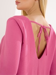 Star by Julien MacDonald Pink Bubble Hem Top - Image 4 of 5