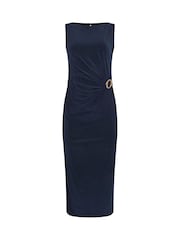 Star by Julien MacDonald Blue ITY Mock Wrap Dress - Image 5 of 5