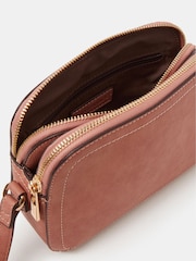 Accessorize Pink Double Zip Crossbody Bag - Image 2 of 3