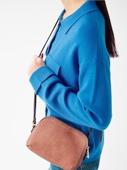 Accessorize Pink Double Zip Crossbody Bag - Image 3 of 3