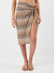 Accessorize Natural Crochet Sarong - Image 2 of 4