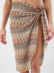 Accessorize Natural Crochet Sarong - Image 3 of 4