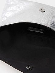 Accessorize Silver Metallic Envelope Crossbody Bag - Image 2 of 3