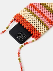 Accessorize Brown Beaded Phone Bag - Image 2 of 3