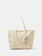 Accessorize Shimmer Paisley Beach Tote Bag - Εικόνα 1 από 3