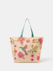 Bolso tote de playa bordado de Accessorize - Imagen 2 de 3
