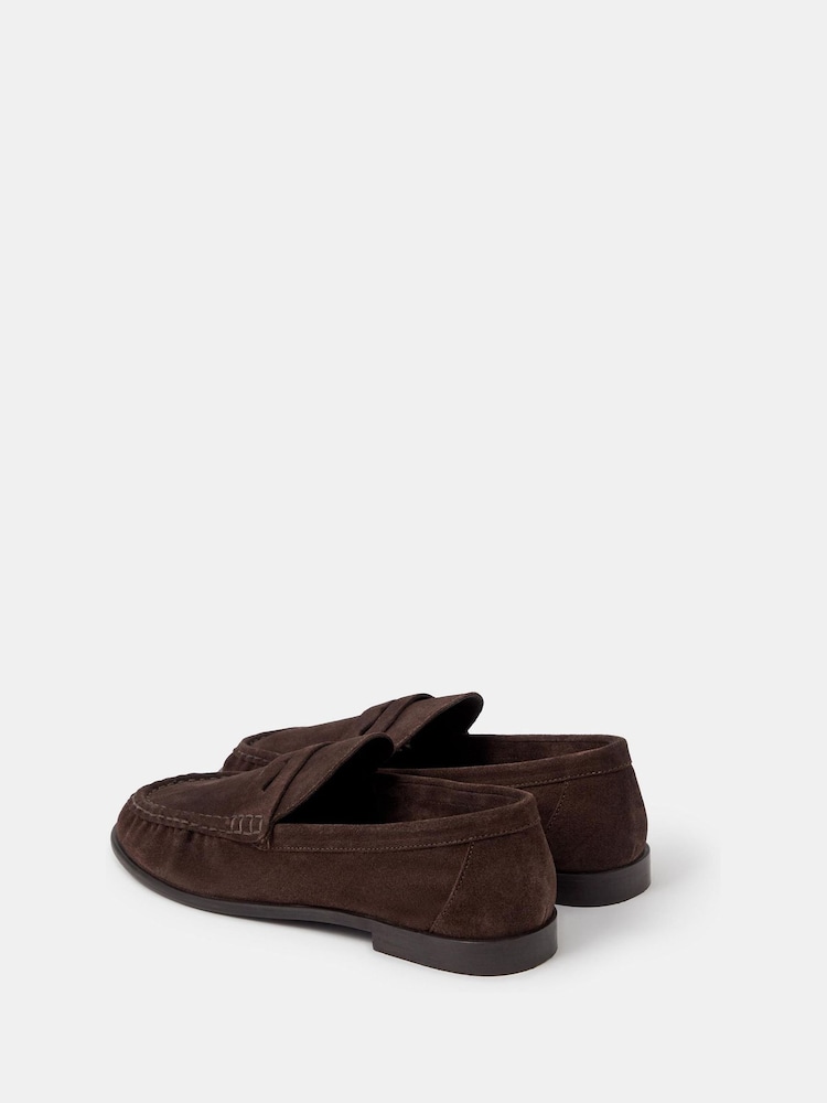 Accessorize Brown Suede Loafers - Image 2 of 2 Accessorize Brown Suede Loafers - Image 2 of 2