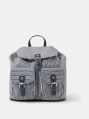 Accessorize Blue Stripe Print Backpack - Image 1 of 3