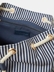 Accessorize Blue Stripe Print Backpack - Image 2 of 3
