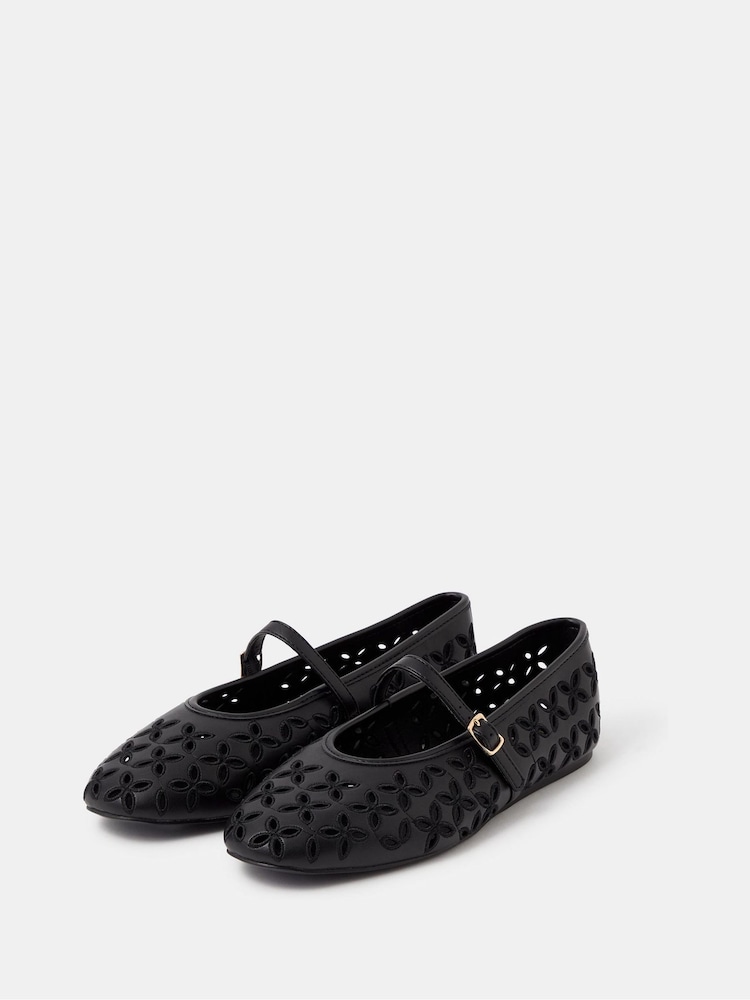 Accessorize Cut Out Mary Jane Ballet Flats - 圖片 1/2