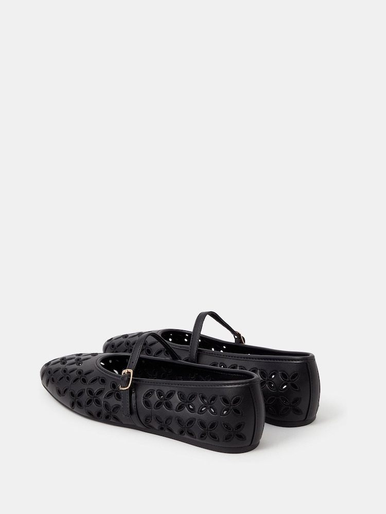 Accessorize Cut Out Mary Jane Ballet Flats - 圖片 2/2