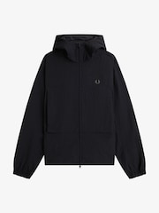 Fred Perry Black Boxy Hooded Jacket - Image 4 of 5