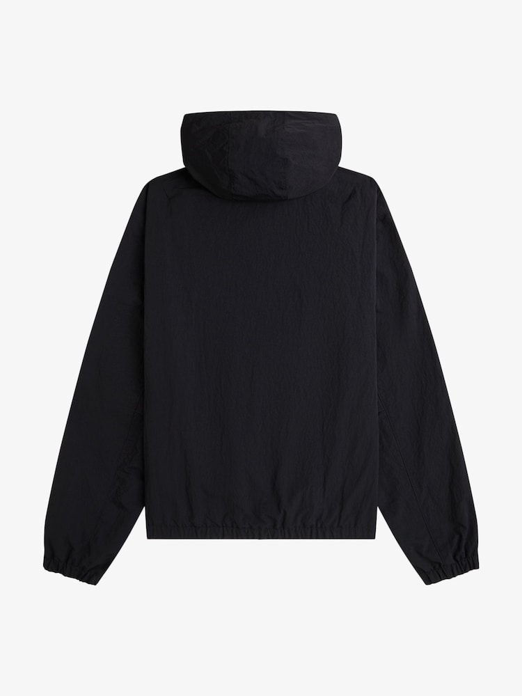 Fred Perry Black Boxy Hooded Jacket - Image 5 of 5