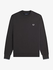 Fred Perry Grey Crew Neck Sweatshirt - Image 4 of 5
