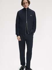 Fred Perry Blue Woven Tape Track Jacket - Image 2 of 5