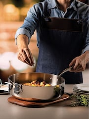 Tramontina Silver Grano 3-Ply Stainless Steel Frying Pan with Lid - Image 1 of 5