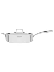 Tramontina Silver Grano 3-Ply Stainless Steel Frying Pan with Lid - Image 2 of 5