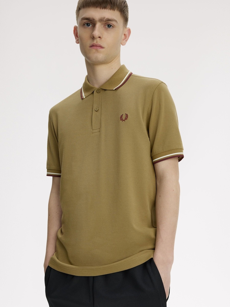 Fred Perry Tipped Kortermet Poloskjorte - Bilde 2 av 5