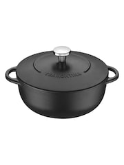 Tramontina Black Enamelled Cast Iron Shallow Casserole Dish 28cm - Image 2 of 6