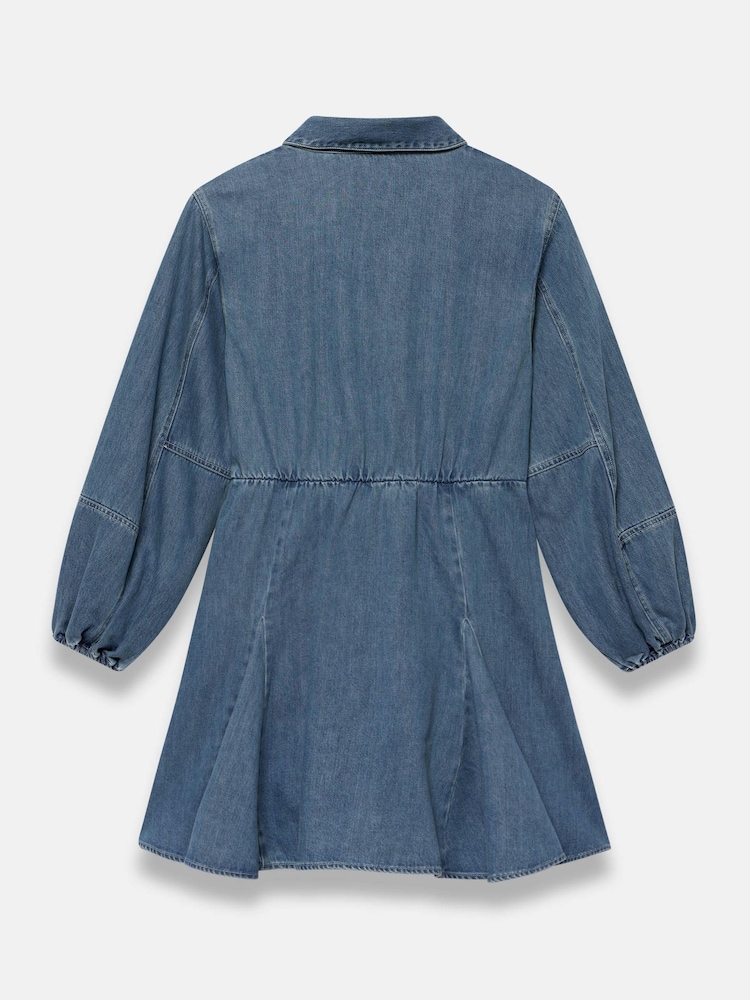 Mint Velvet Blue Denim Mini Dress - Image 8 of 8
