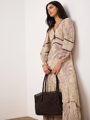 Mint Velvet Cream Printed Boho Maxi Dress - Image 2 of 8