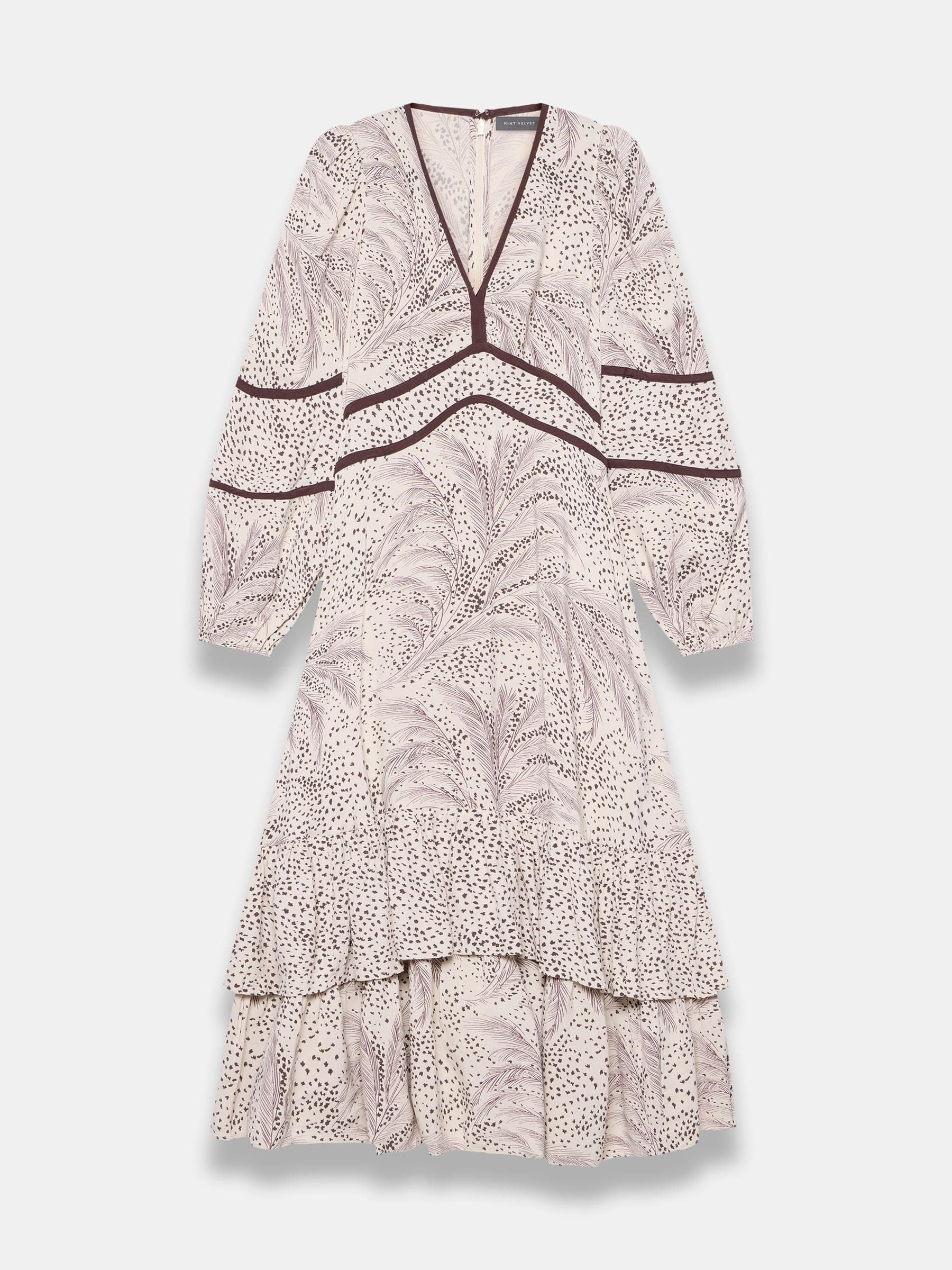 mint velvet boho dress Blue Floral Print Midi Shirt Dress