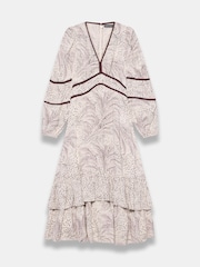 Mint Velvet Cream Printed Boho Maxi Dress - Image 7 of 8