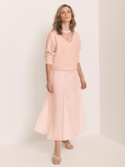 Rosa - Mint Velvet Full Midi Skirt - Imagen 2 de 7