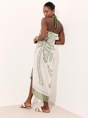 Mint Velvet Palm Print Scarves - Image 3 of 7