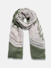 Mint Velvet Palm Print Scarves - Image 5 of 7