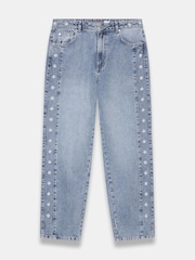 Mint Velvet Blue Floral Embroidered Jeans - Image 6 of 7