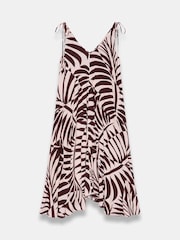 Mint Velvet Red Palm Print Maxi Dress - Image 6 of 7
