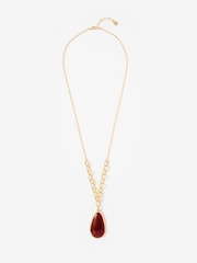 Mint Velvet Gold Pendant Necklace - Image 2 of 4