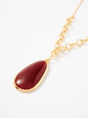 Mint Velvet Gold Pendant Necklace - Image 3 of 4