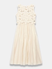 Mint Velvet Cream Cotton Blend Crochet Maxi Dress - Image 8 of 8