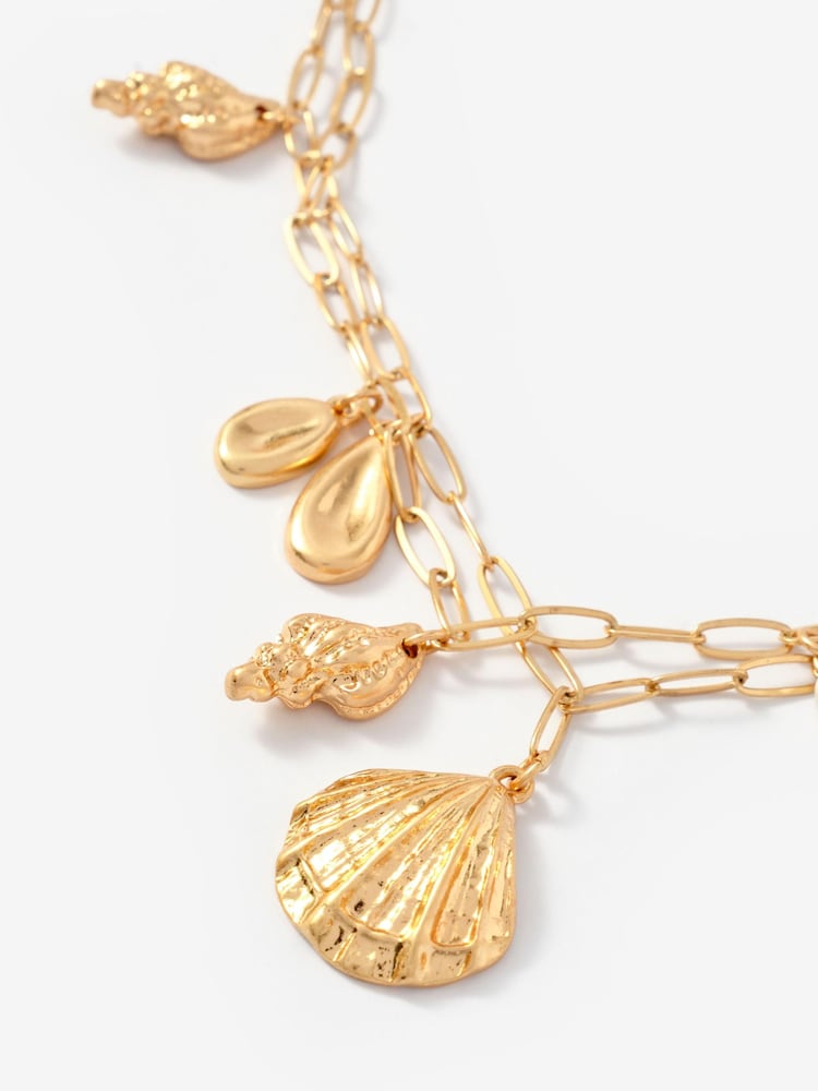 Mint Velvet Double Layered Charm Necklace - Bild 2 von 4