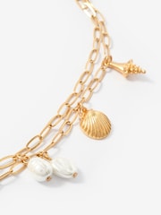 Mint Velvet Double Layered Charm Necklace - Bild 3 von 4