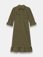 فستان بتصميم قميص دنيم متوسط الطول من Mint Velvet - Image 7 of 8