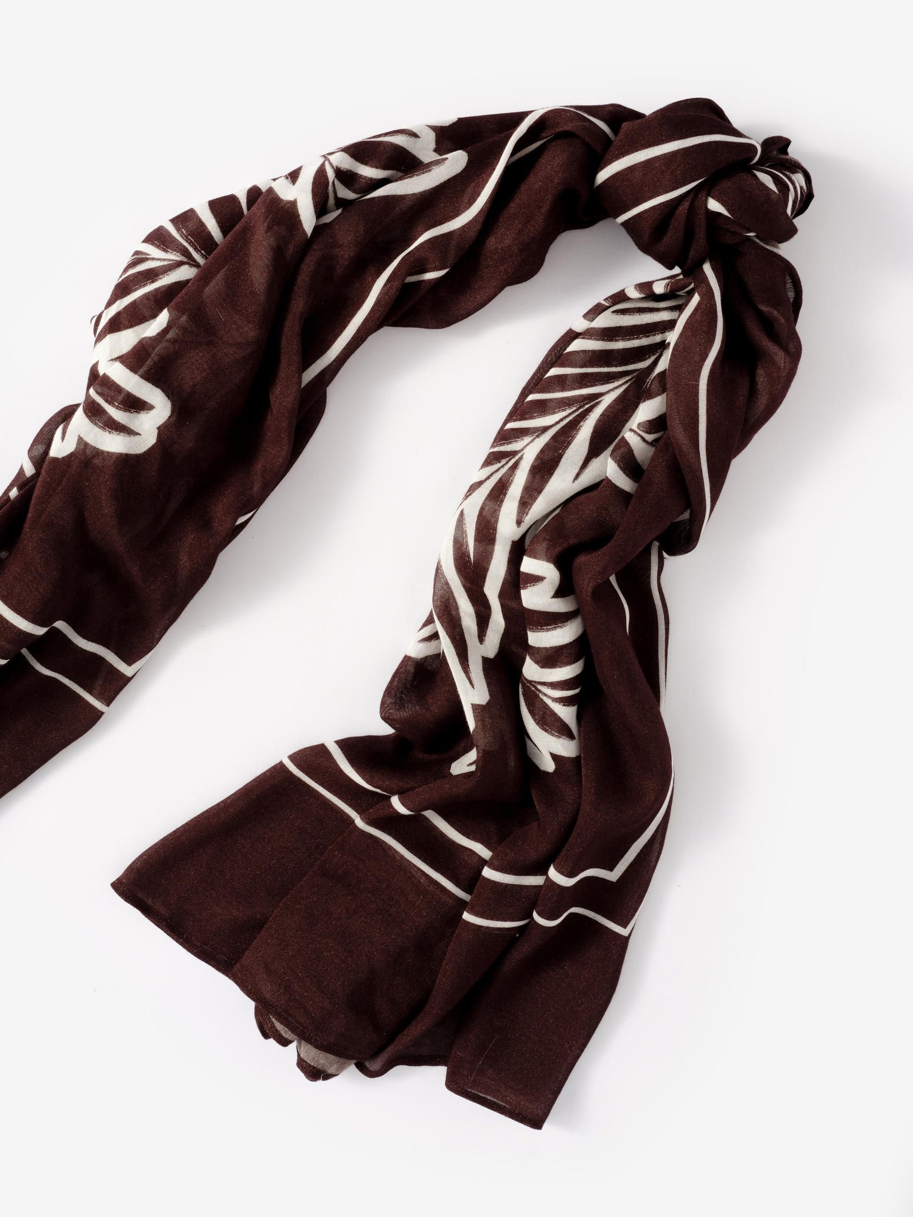 Buy Mint Velvet Brown Palm Print Scarves from Next USA
