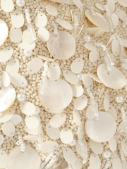 Mint Velvet Cream Cleo Detail Shoulder Bag - Image 4 of 4