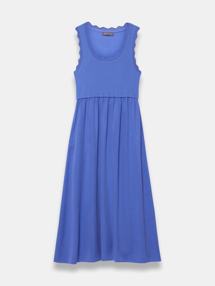 princess polly baby blue dress Buy Mint Velvet Blue Scallop Trim Midi Dress from Next USA