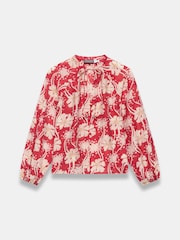 Mint Velvet Red Floral Print Blouse - Image 7 of 8