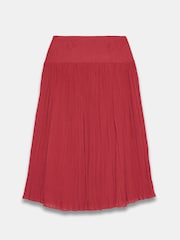 Mint Velvet Red Waist Crinkle Midi Skirt - Image 7 of 7