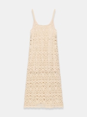 Mint Velvet Natural Cotton Crochet Midi Dress - Image 8 of 8
