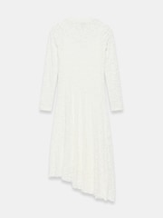 Mint Velvet White Lace Full Asymmetric Midi Dress - Image 8 of 8