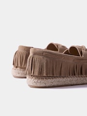 Mint Velvet Natural Shani Suede Espadrille Shoes - Image 3 of 4